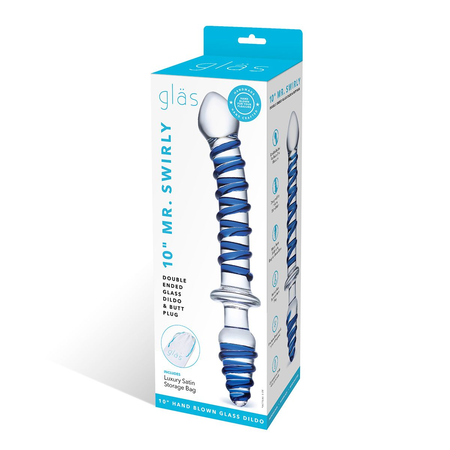 Dvostruki dildo sa analnim čepom mr. Swirly Dildo Butt Plug